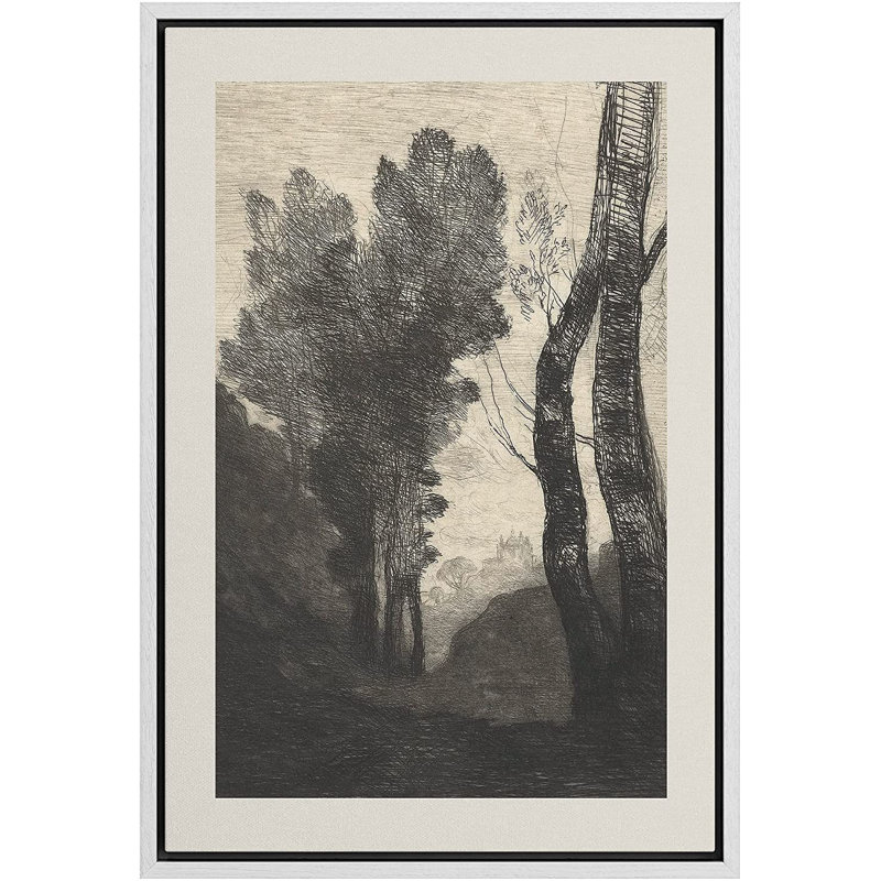 Impression sur toile, "Rustic Countryside", Blanc, H 1,5 po x l 36 po x P 1,5 po