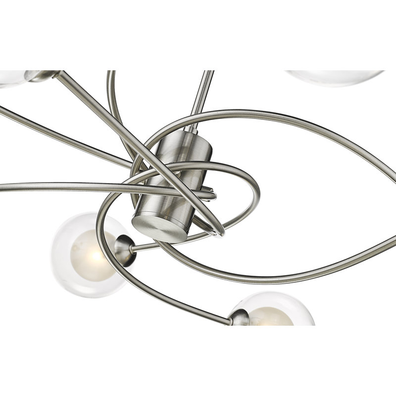Joellen Glass Semi Flush Mount