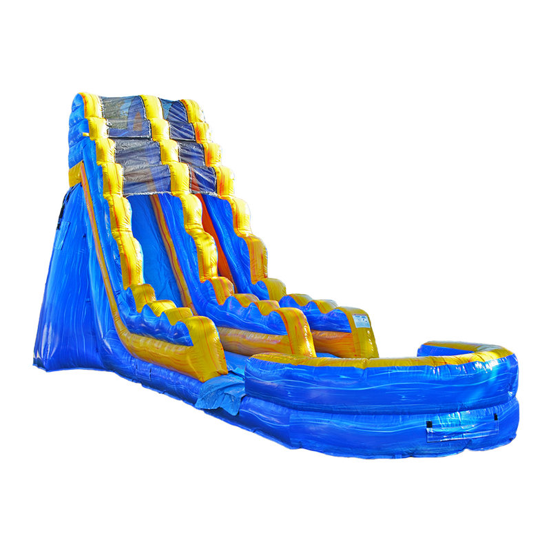 Glissade d'eau gonflable JumpOrange, Bleu/jaune