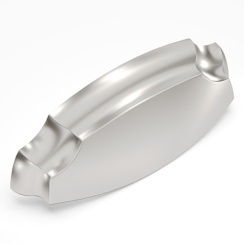 Poignée arche 3 3/4 po Veranda Cup, Nickel satiné