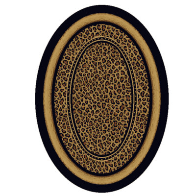 Alminus Zambia Onyx Animal Print Area Rug