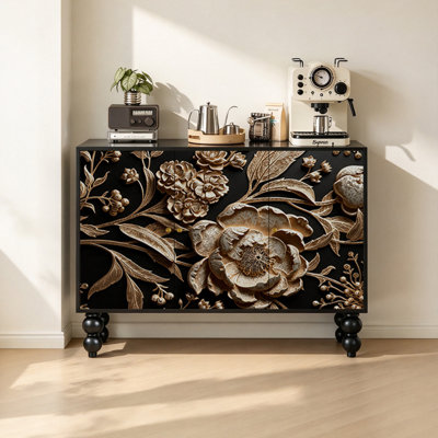 Simple light luxury retro decorative cabinet