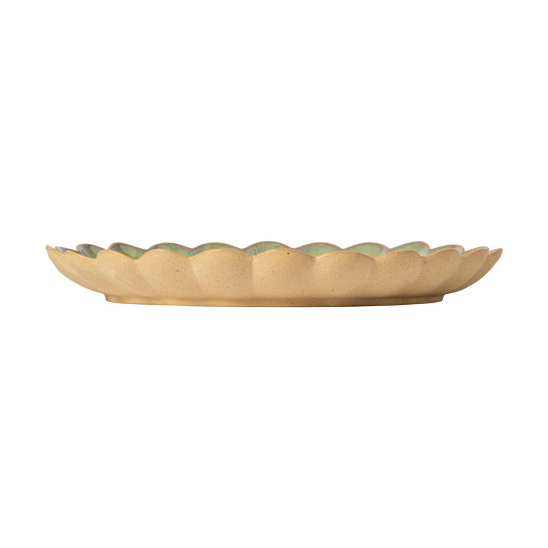 Marrakesh Stoneware Dinner Plate, Eucalyptus Green