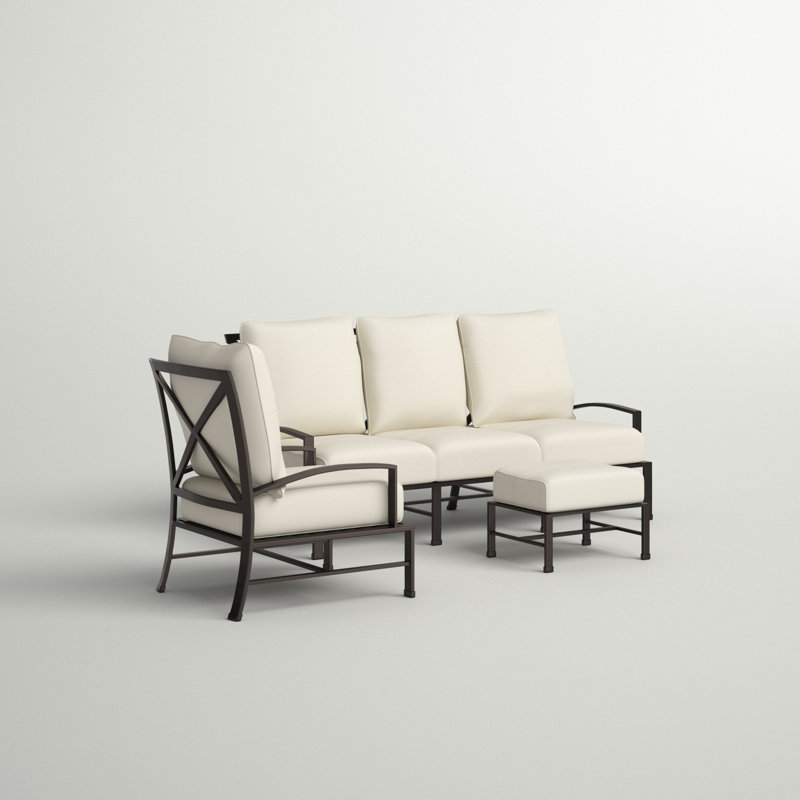 La Jolla 5 - Person Patio Conversation Set with Cushions