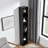 8-Tier Media Tower Rack, CD DVD Slim Storage Cabinet With Adjustable Shelves, Tall Narrow Bookcase Display Bookshelf For Home Office,Multi-Functional Double-Decker Bookcase (Bookshelf)-1583010203