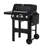 Monument Grills Mesa 420MF 4-Burner Black Propane Gas Grill with 36,000 BTU, Clearview Glass Lid, Cast Iron Cooking Grates & 570 sq. in. Cooking Area Outdoor BBQ Grill-128507598