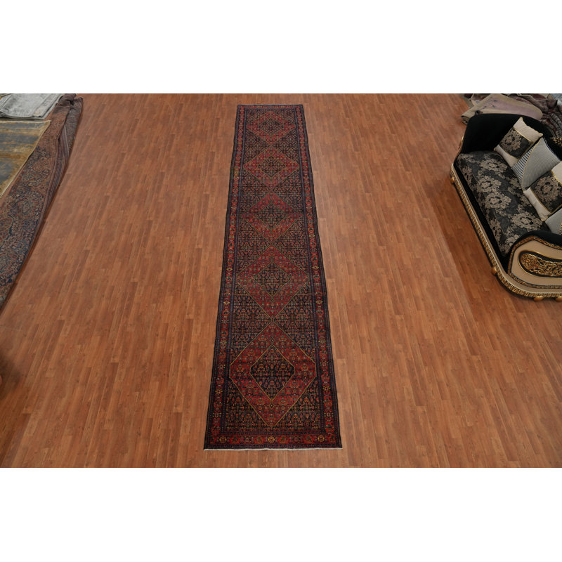 Tapis de couloir antique pré-1900 4 x 19