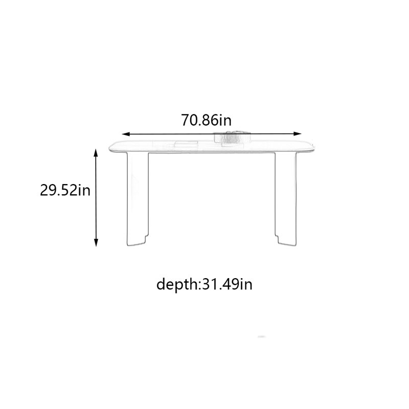 Ashan, 29.52"H x 70.86"L x 31.49"W