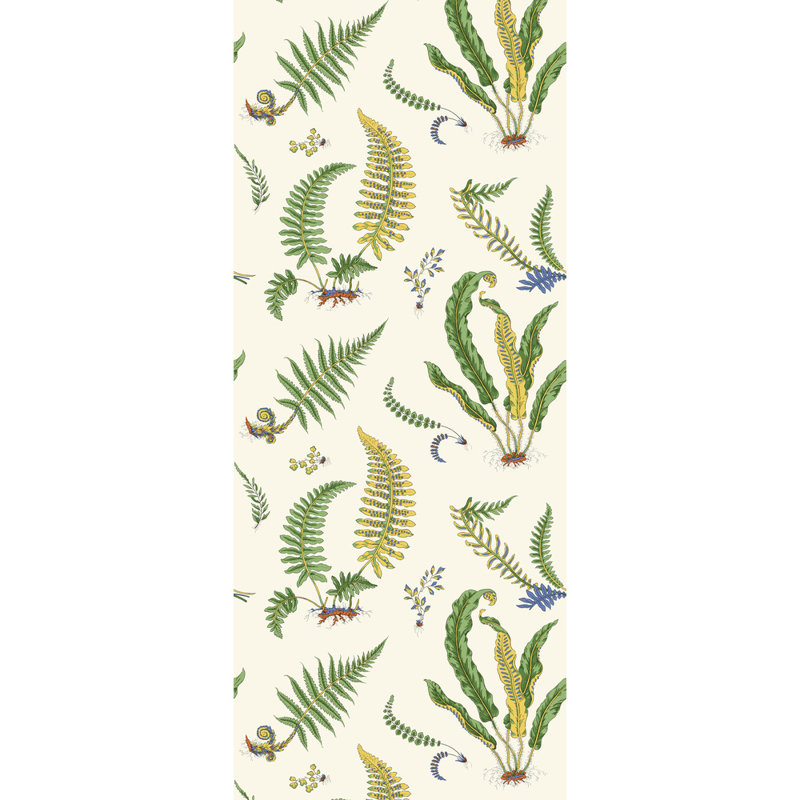 2'9" L x 20.49" W Wallpaper Roll, Emerald