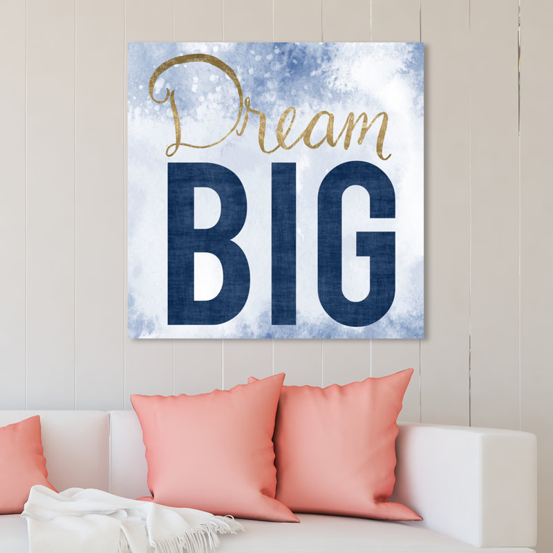« live largest blue », art sur toile Adrien, H 43 po x l 43 po x P 1,5 po