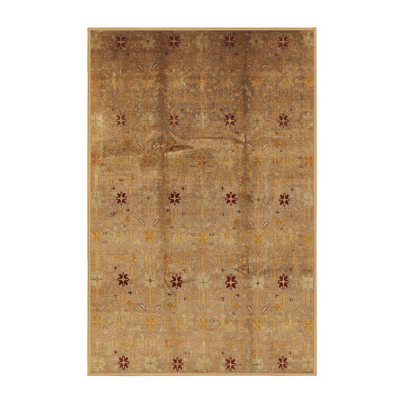 Tapis floral brun clair, null