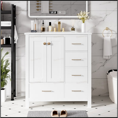 Ensemble de meuble-lavabo autoportant 30 po avec lavabo