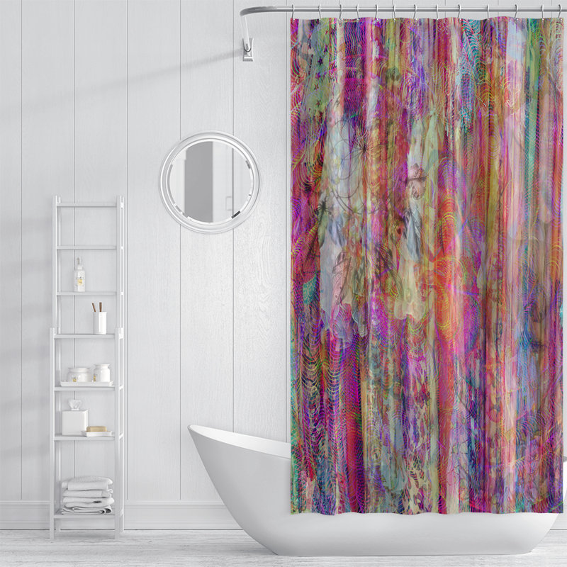 Abstract Shower Curtain, 70" x 90"