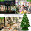 Arbre de noël en céramique pré-éclairée-906611402-906611403