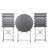 Sturdy and durable chair table set for terrace bistro balcony-22411857
