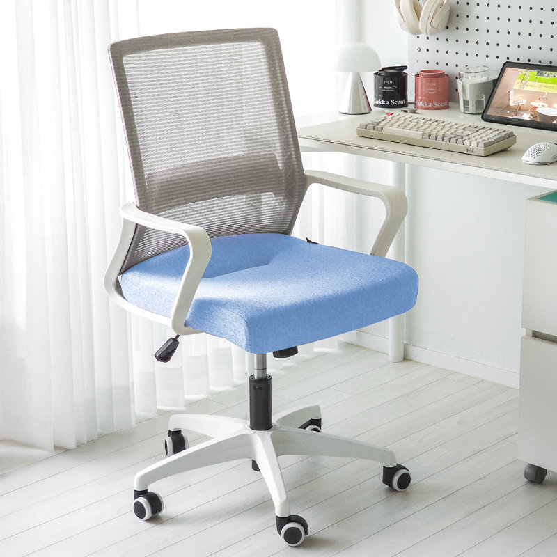 Nikyia  Ergonomic Mesh Office Task Chair with Deep and Wide seat, Sky Blue