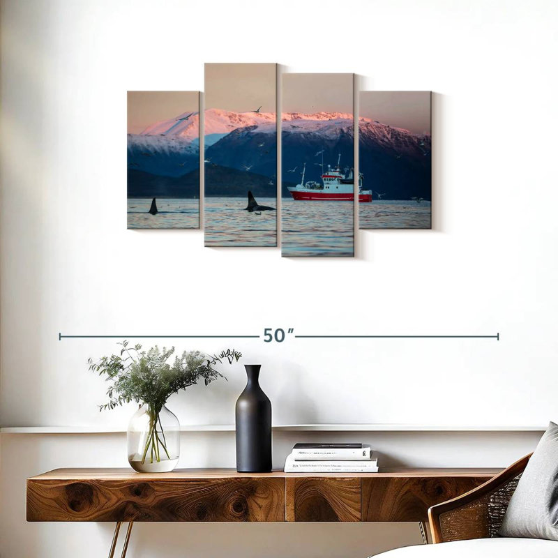 Mehar fjords et orques, H 22 po x l 36 po