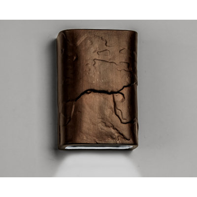Ampoule murale d'extérieur en céramique de 12 po de haut avec ampoule DEL Donnice