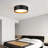 14" Modern Black Metal LED Flush Mount Ceiling Light for Foyer Hallway Entryway and Outdoor-1860134079
