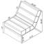 Chaise rembourrée en acrylique Boucle-340366678
