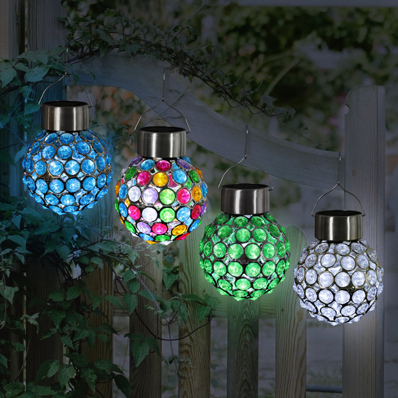 Lumières sphériques suspendues en acrylique de 4 po x 6 po Exhart