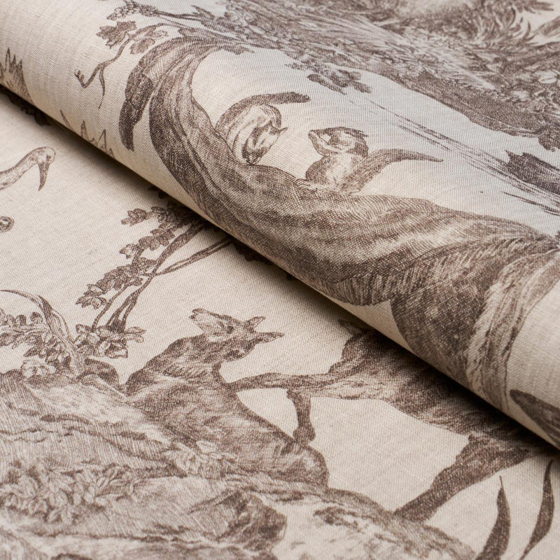 Tissu Western Toile, Sépia