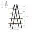 Bibliothèque échelle en acier Knightsen H 65 "x l 35"-1251599377