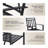 MEOOEM Metal Outdoor Stacking Dining Armchair