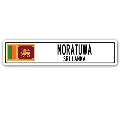 Panneau de signalisation en aluminium à Moratuwa