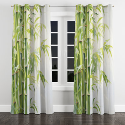 Avard - Bamboo Grommet Curtain - Velvet Room Darkening - 1 Panel
