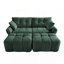 Ensemble de canapé 2 places avec 2 repose-pieds et coussins décoratifs pour le salon-480152711