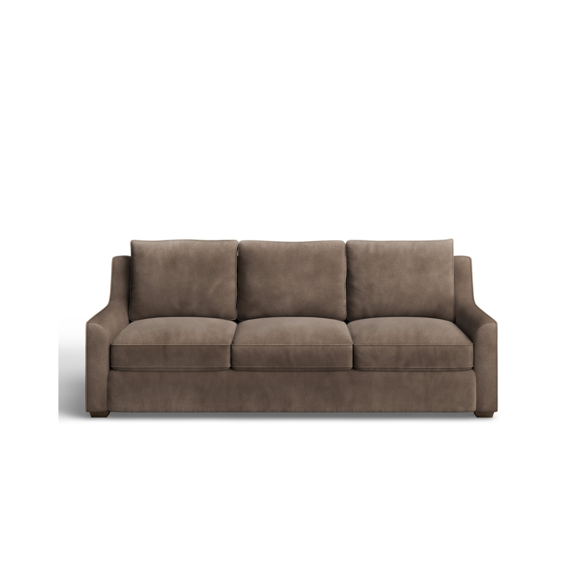 Gemi 80'' Upholstered Sofa, Bella Cocoa Performance Velvet