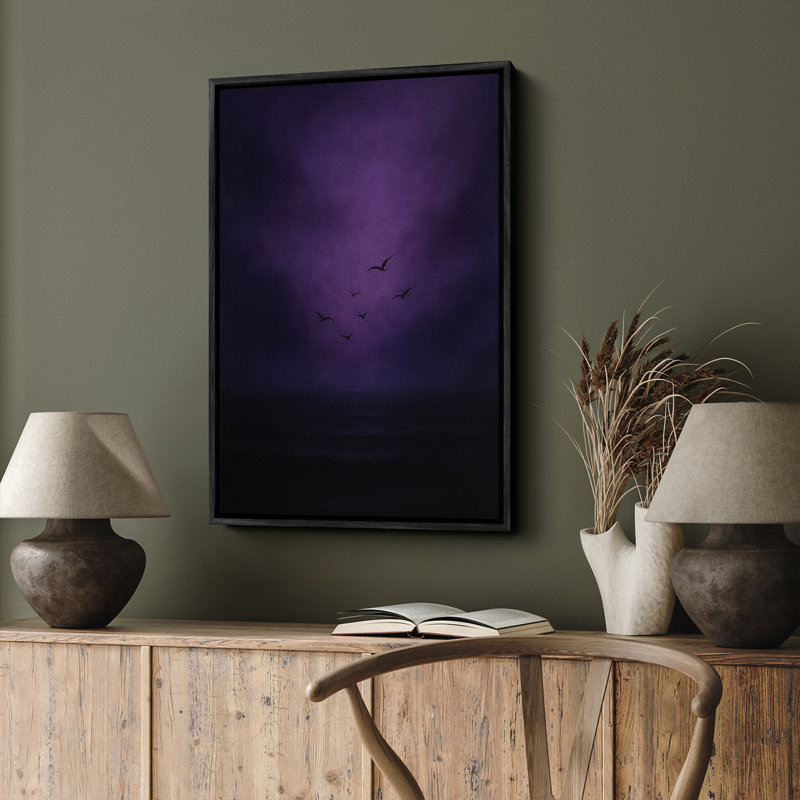Art mural encadré abstrait rétro antique classique pour chambre à coucher, H 36 po x l 24 po, Noir, noir, noir, noir