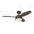 Oil Rubbed Bronze Finish with Walnut Blades