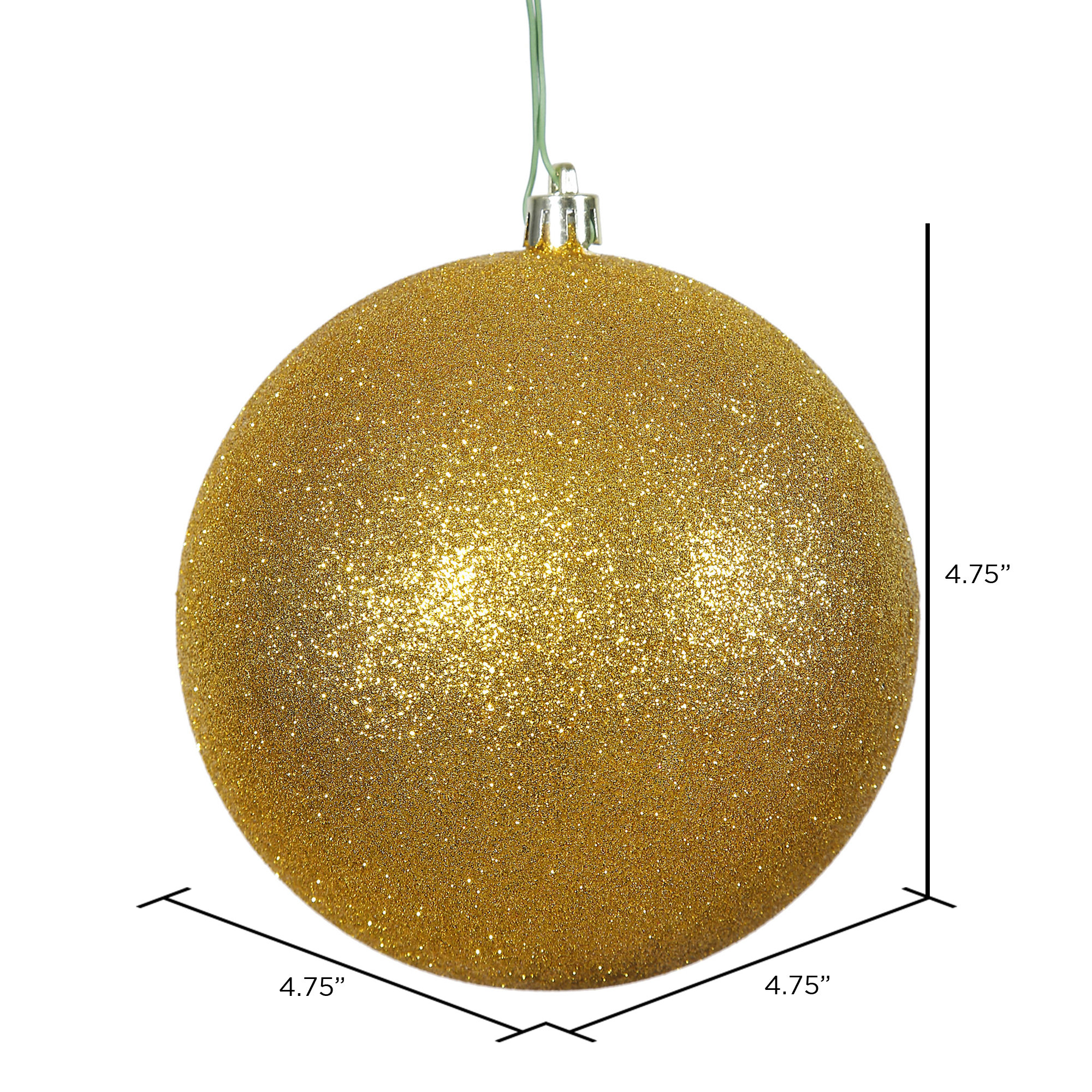 Holiday Décor Ball Ornament, Antique Gold