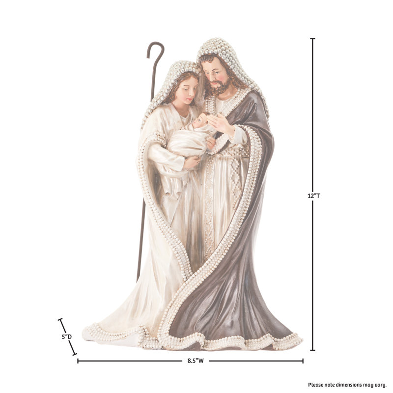 Résine Sainte Famille avec perles