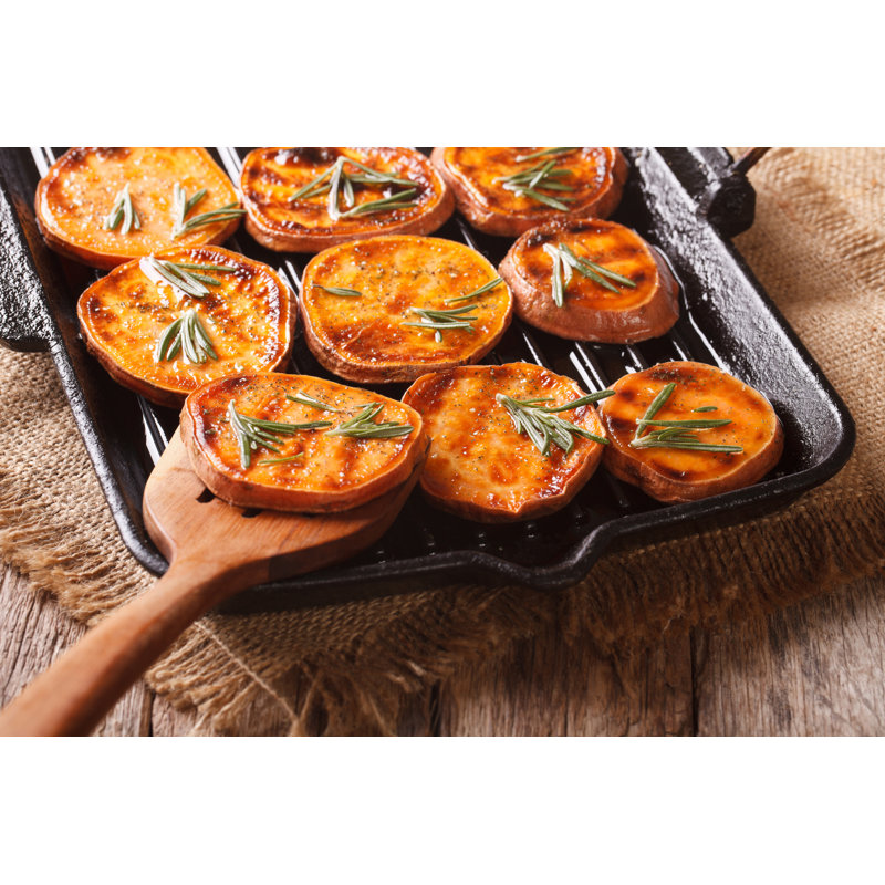 Grilled Sweet Potatoes - Wrapped Canvas Print, 30cm H x 46cm W x 3.8cm D