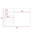 Bureau d'ordinateur 3 tiroirs, une tablette