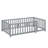 Wooden Daybed Featuring Fence-Style Guardrails And Two Built-In Drawers-144253082-144253076