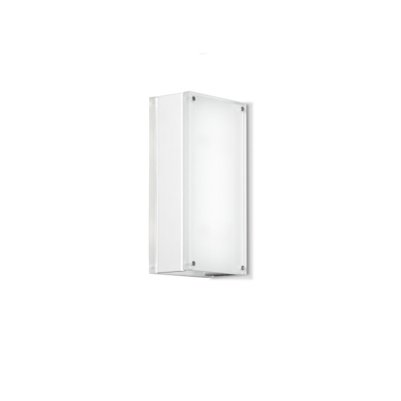 wall lamp 4x20 cm - 2 lights, White