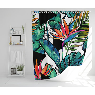 Elivia Polyester Shower Curtain