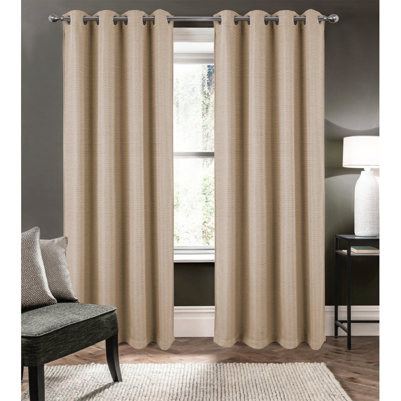 Rideau de fenêtre Demi Intricate Design, Taupe