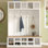 Arbre d'entrée de style moderne en bois Farmhouse