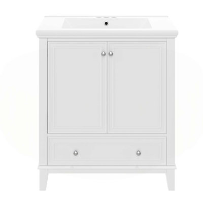 Versatile Bathroom Vanity with High-Quality Materials and Functional Design