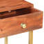 Ameerah 60cm Solid Wood Top Console Table