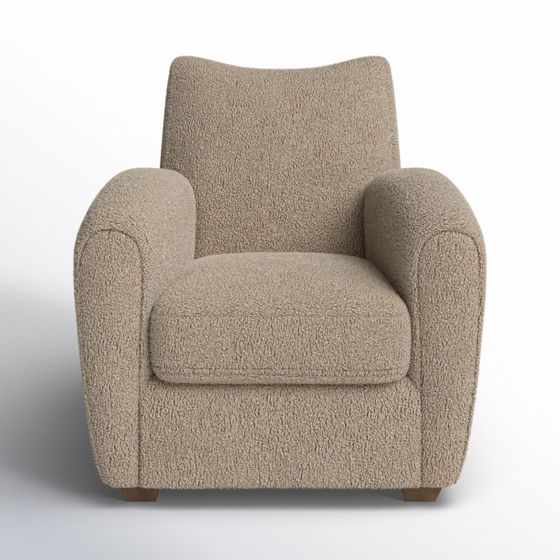 Gloriette Accent Chair, Natural, Beige Polyester