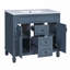 Meuble-lavabo de salle de bain avec lavabo en céramique, 2 portes à fermeture douce et 2 tiroirs-1289759484-1289759482