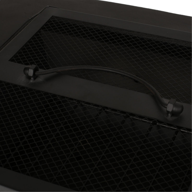29" Square Fire Pit In Dark Gray - Magnesium Oxide, Wood Burner, Outdoor Comfort Zone, 29.16 In. D X W 17.69 H, 52.99 Lb Fireplace Burning Delight, Enjoyment Area, In.,