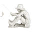Statue de pêcheur parti à la pêche