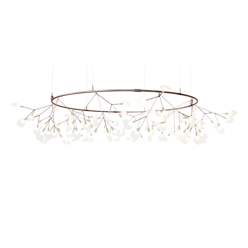 Heracleum III The Big O LED Chandelier, Copper, 63 inches, 4 meters